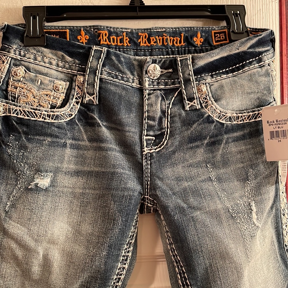 Rock Revival skinny crop jeans size 26-NWT - Picture 4 of 6